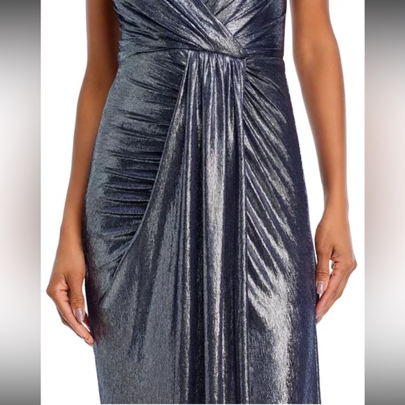 Ramy Brook•Kade Metallic V Neck Gown - Picture 4 of 9